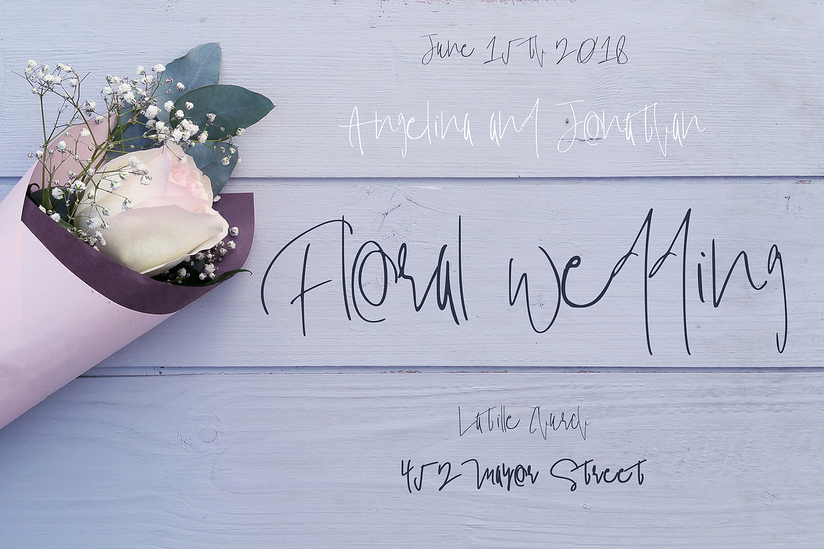 Wilson Font, a Script Font by SophieSaxo (Photo 8 of 9)