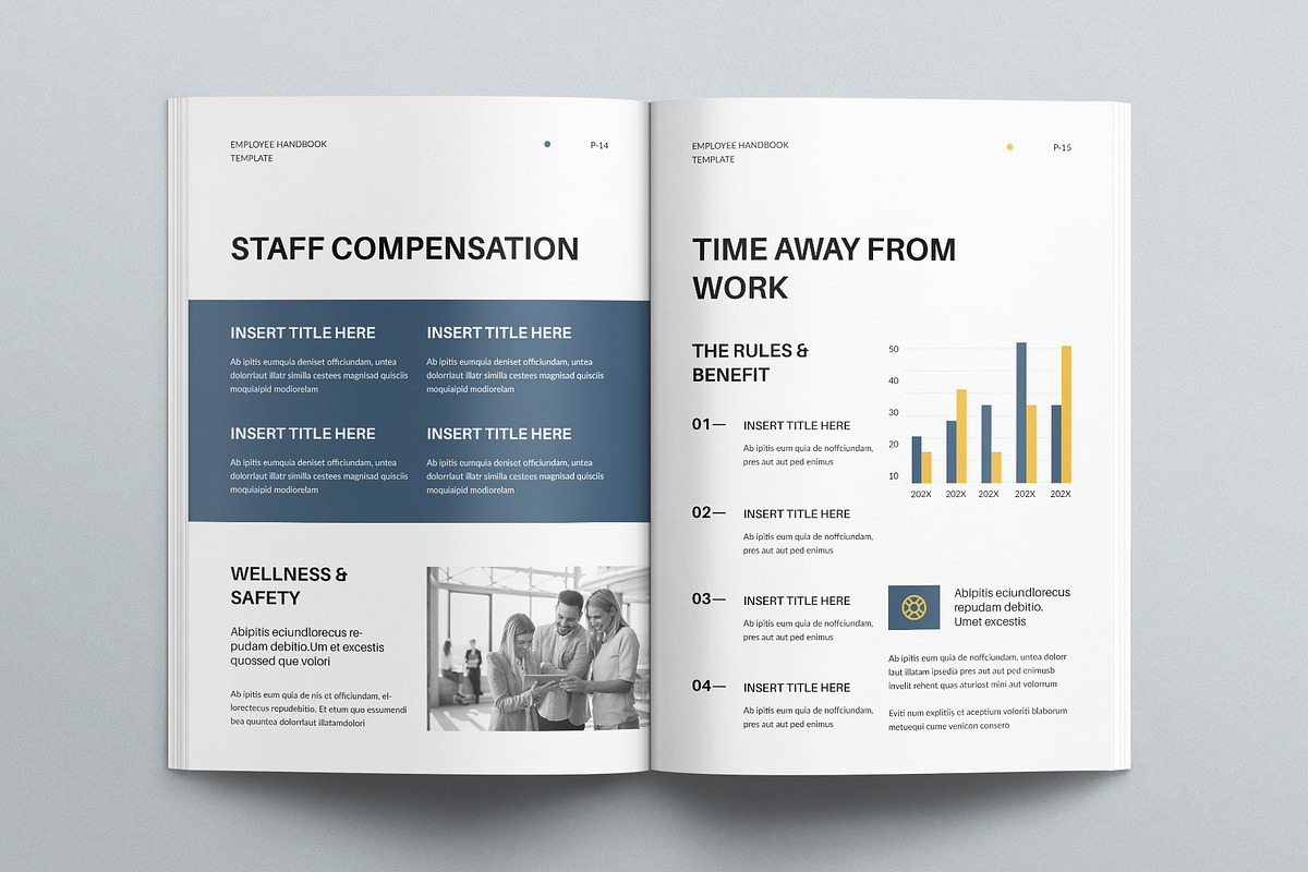 Employee Handbook Template, a Brochure Template by E-Type (Photo 6 of 7)