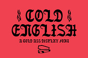 Cold English Font, a Font by Kern Club (Thumbnail 1 of 5)