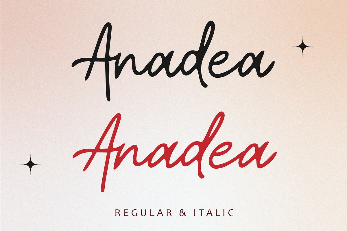 Anadea - Script Font, a Script Font by Ibrahima_Studio (Photo 8 of 9)