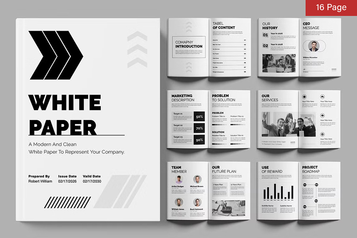 White Paper Bundle, a Brochure Template by ContestDesign (Photo 22 of 30)