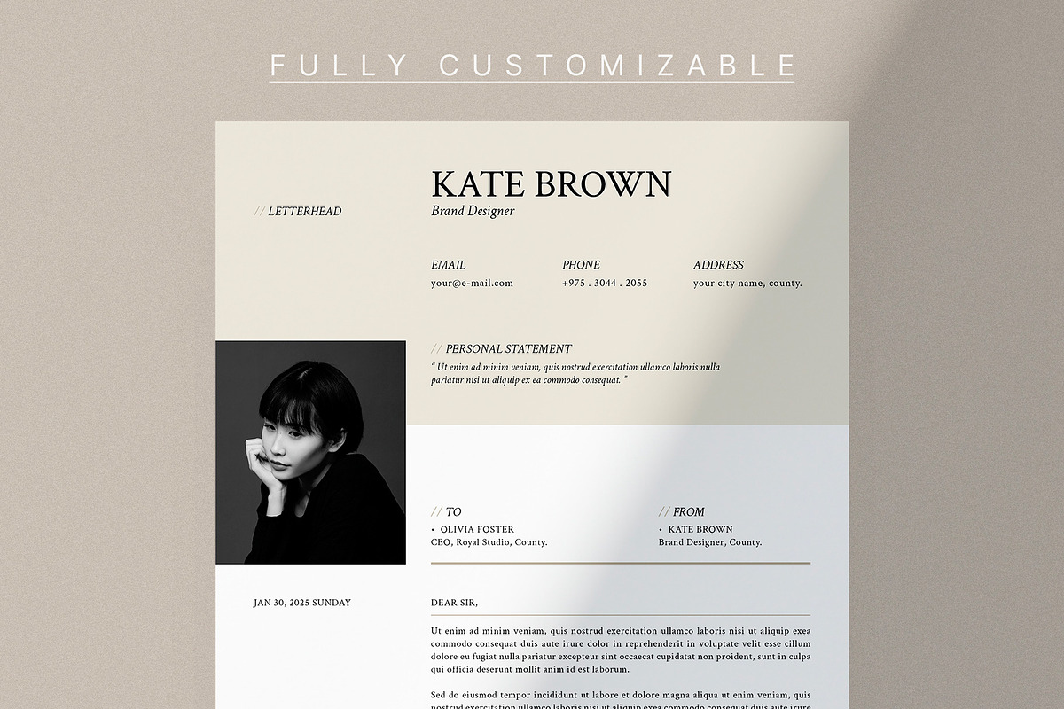 Resume/CV, a Resume Template by Designsoul14 (Photo 2 of 4)
