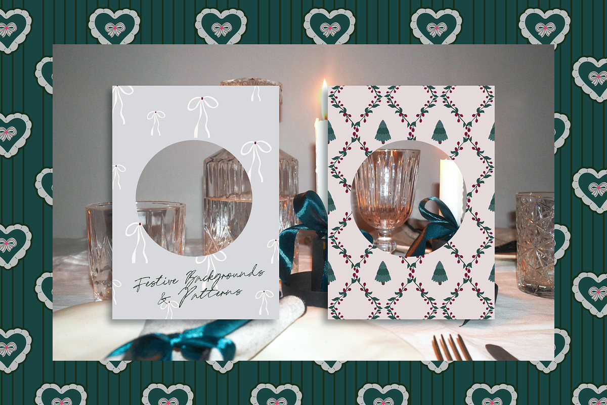 Christmas Backgrounds & Patterns, a Background Graphic by Animoon (Photo 9 of 17)