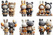 Whimsical Easter Rabbit And Bear, an Illustration by Black Bird Studio (Thumbnail 4 of 6)