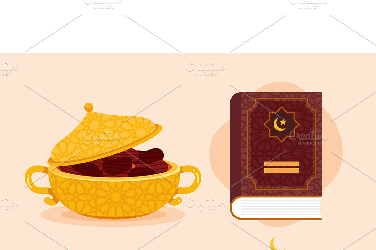 Ramadan Elements Vector Set, an Object Graphic by MISS CHATZ (Photo 3 of 3)
