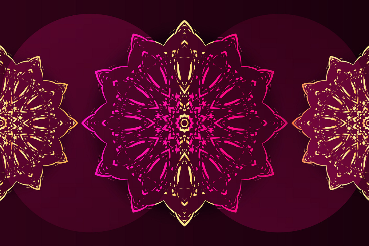 Mandala Oriental Floral art Bundle, a Background Graphic by NJ Himel (Photo 36 of 97)