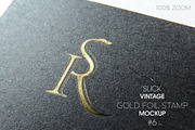 Slick Vintage Gold Foil Stamp Mockup, a Mockup by LuisFaus (Thumbnail 2 of 2)