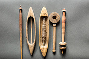hand weaving tools, vintage loom, an Industrial Photo by VetalStock (Thumbnail 3 of 11)