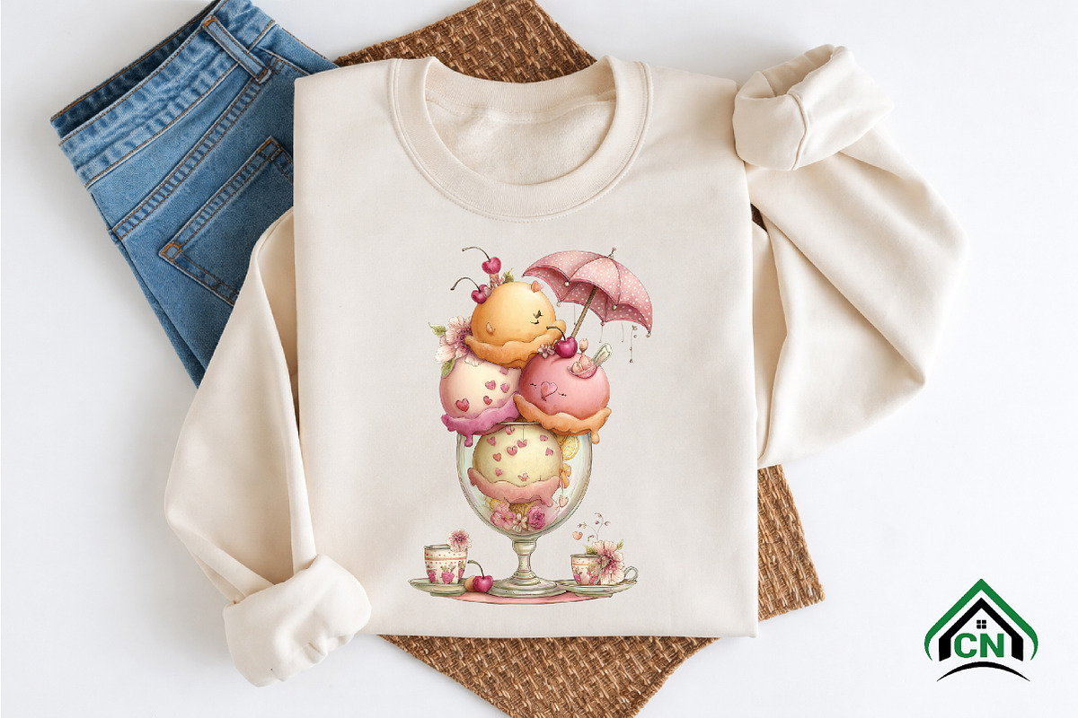 Summer Treats Ice Cream Clipart, an Illustration by Craft Nest (Photo 9 of 12)
