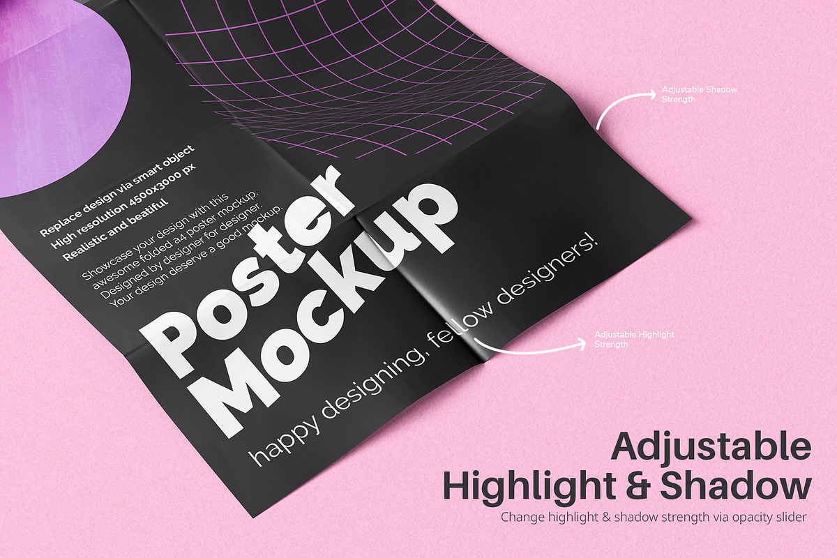 A4 Poster Folded Mockup Pack, a Mockup by Remnand Studio (Photo 5 of 13)