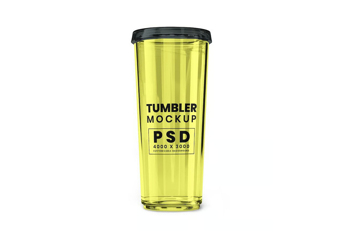 Tumbler Mockup Template, a Household Mockup by DesignRushMarket (Photo 4 of 5)
