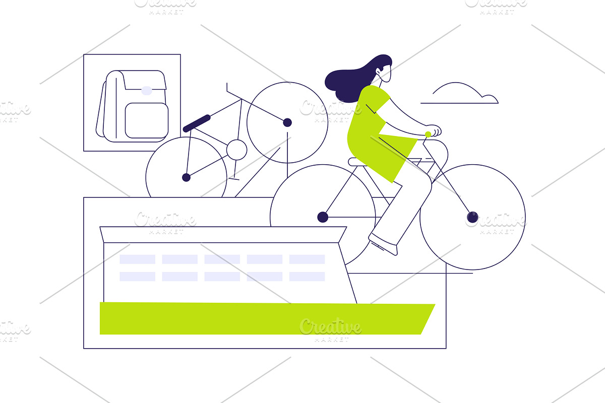 Ferry facilities for travelers, a Transportation Illustration by Visual Generation