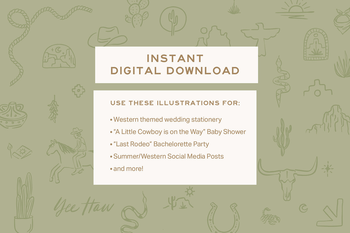Western Desert Hand Drawn Elements, an Illustration by Claire Emery Designs (Photo 4 of 6)