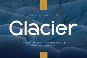 Glacier - Display Font