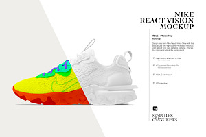 Nike React Vision | Shoe Mockup | PS