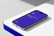 iPhone Pro Mockup / Fold, an iPhone Mockup by Mockup Cloud (Thumbnail 1 of 2)