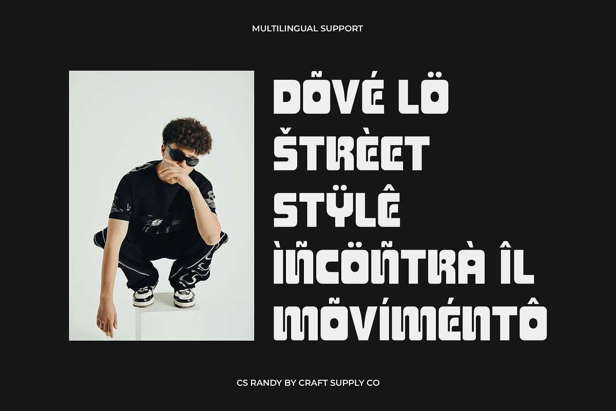 CS Randy – Bold Display Font, a Sans Serif Font by Craft Supply Co. (Photo 7 of 8)