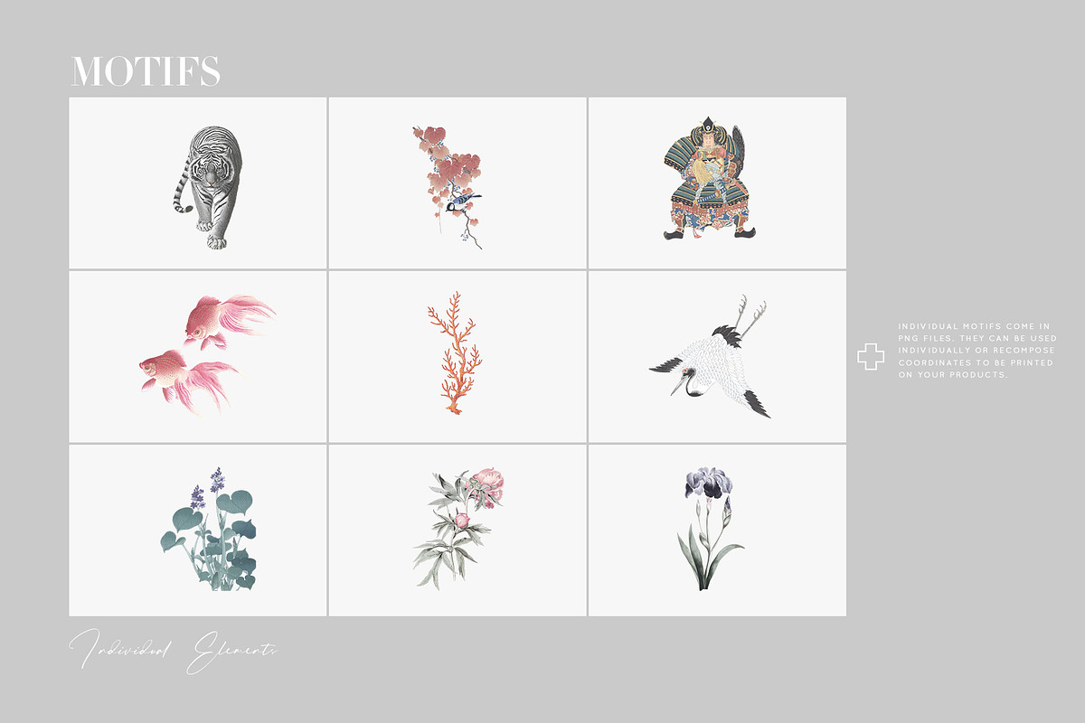 Edo Blooms, Oriental luxury Prints+, a Pattern Graphic by TSTUDIO (Photo 6 of 14)