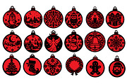 18 Christmas Ornaments Laser Cut SVG, an Object Graphic by DreamCafeArt (Thumbnail 5 of 8)