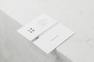 White Business Card Mockup Pack