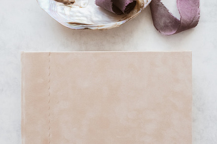 Wedding album featuring beige, vintage, and album