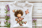 Whimsical Easter Kids Clipart, an Illustration by OK Design (Thumbnail 6 of 6)