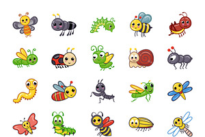 110 Cute Insect Vectors