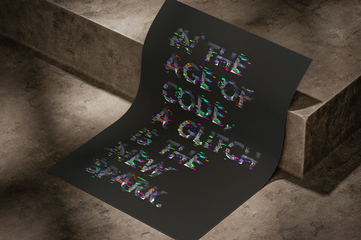 Glitch Font, a Sans Serif Font by Handmadefont (Photo 7 of 10)