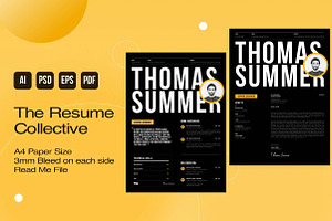 Resume template V01, a Marketing Template by fashionaddict