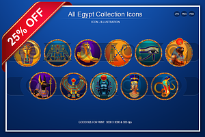 All Egypt Collection Icons