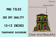 Watercolor Mardi Gras House Clipart, an Illustration by SVGArt (Thumbnail 4 of 7)