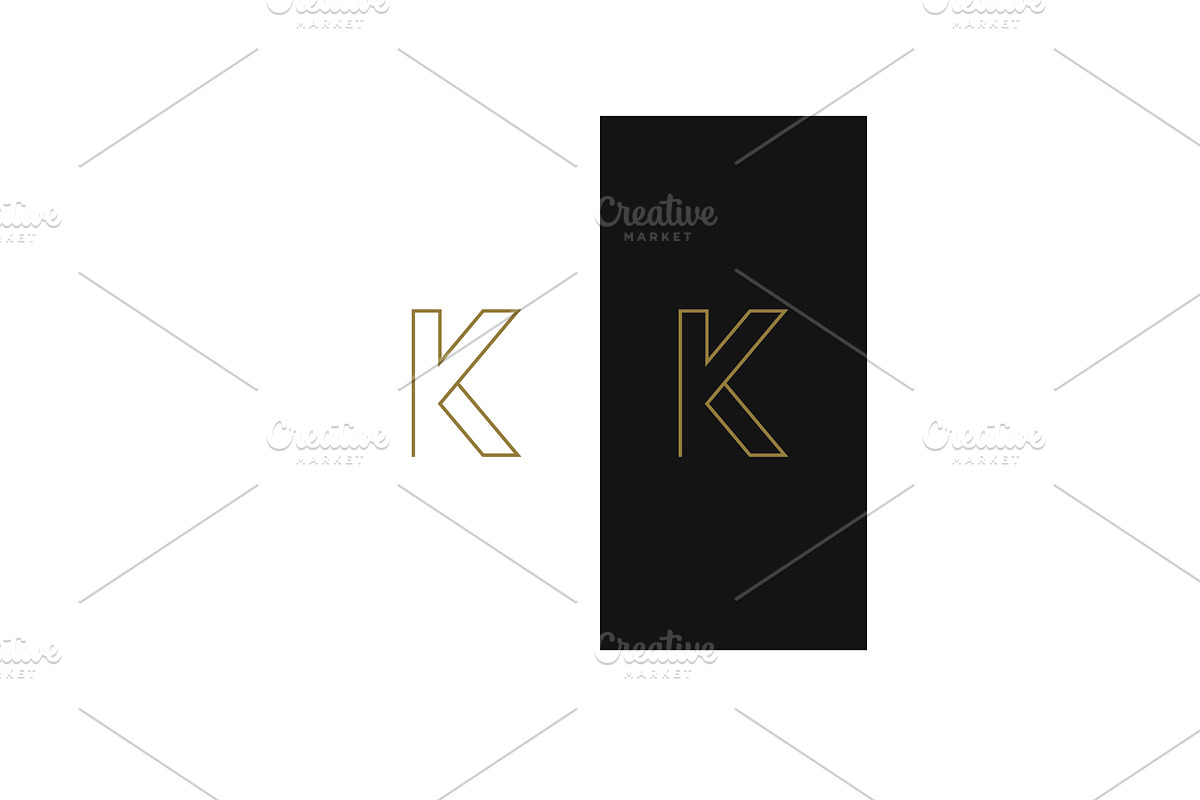 Geometric letter K initial logo. Log, a Branding & Logo Template by LOGOCREATIVE