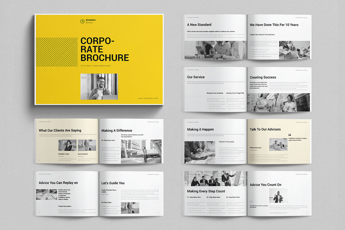 Corporate Brochure Landscape, a Brochure Template by E-Type (Photo 1 of 7)