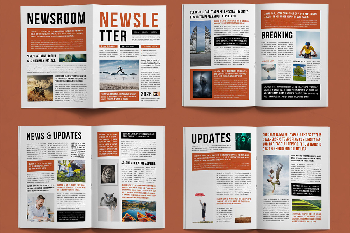Newsletter Template, a Stationery Template by ContestDesign (Photo 2 of 3)