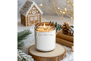 Christmas Candle Label Mockup, a Product Mockup by TatiMockup (Thumbnail 1 of 3)