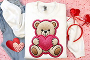 Valentine Teddy Bear PNG, an Illustration by Canvas Craft (Thumbnail 5 of 7)