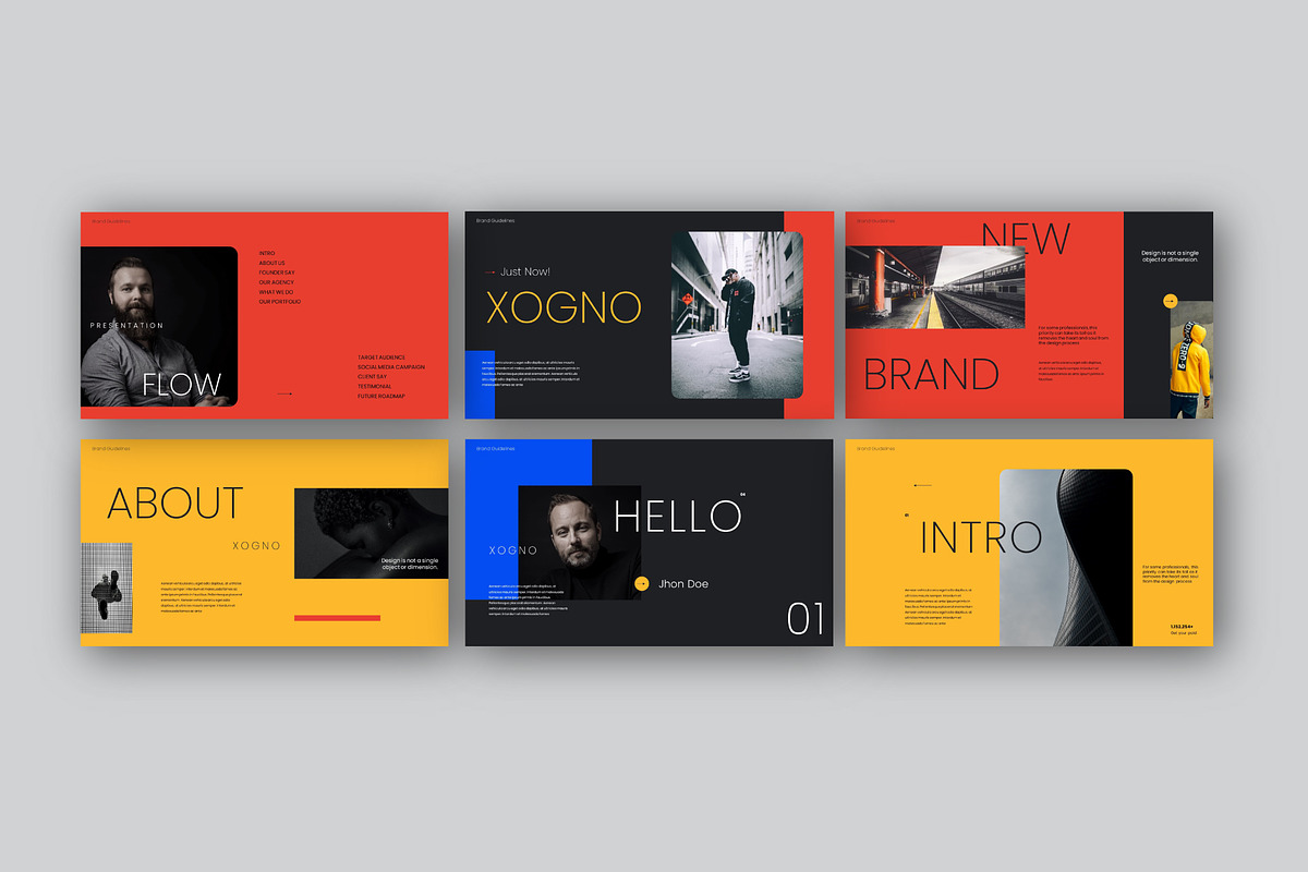 Xogno Modern Ui Powerpoint, a Presentation Template by Dirtytemp Studio