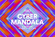 Cyber Mandala Digital Art Pack, a Texture Graphic by Hello Mart