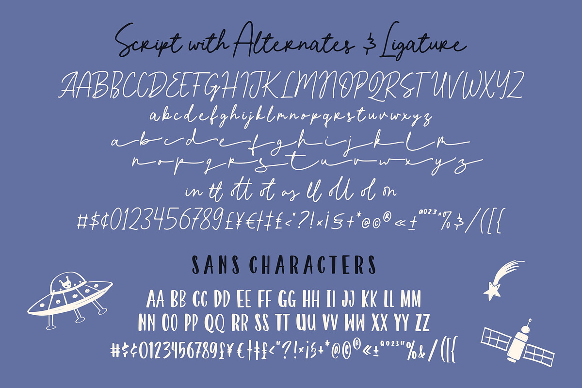 Cloudy Starlight - Handwritten Duo, a Handwritten Font by ErgibiStudio (Photo 6 of 10)