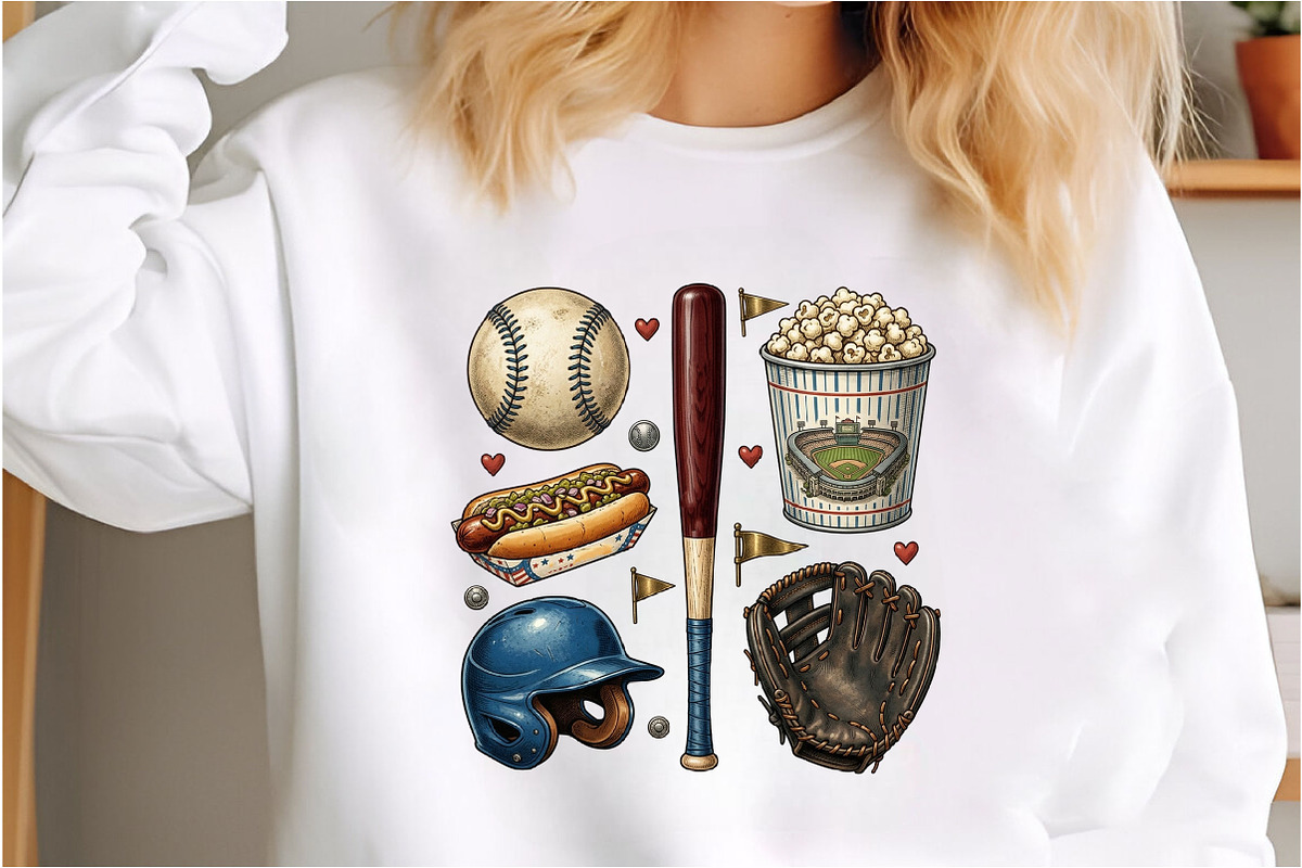 Baseball Game Day Sports Clipart, an Illustration by Designking (Photo 3 of 6)