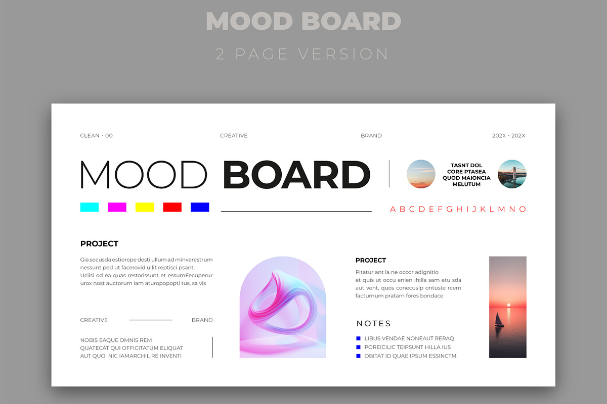 Creative Moodboard Layout Template preview 2