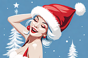 Glam Santa Girls Collection, an Illustration by ETARA by Mea Hau (Thumbnail 2 of 7)