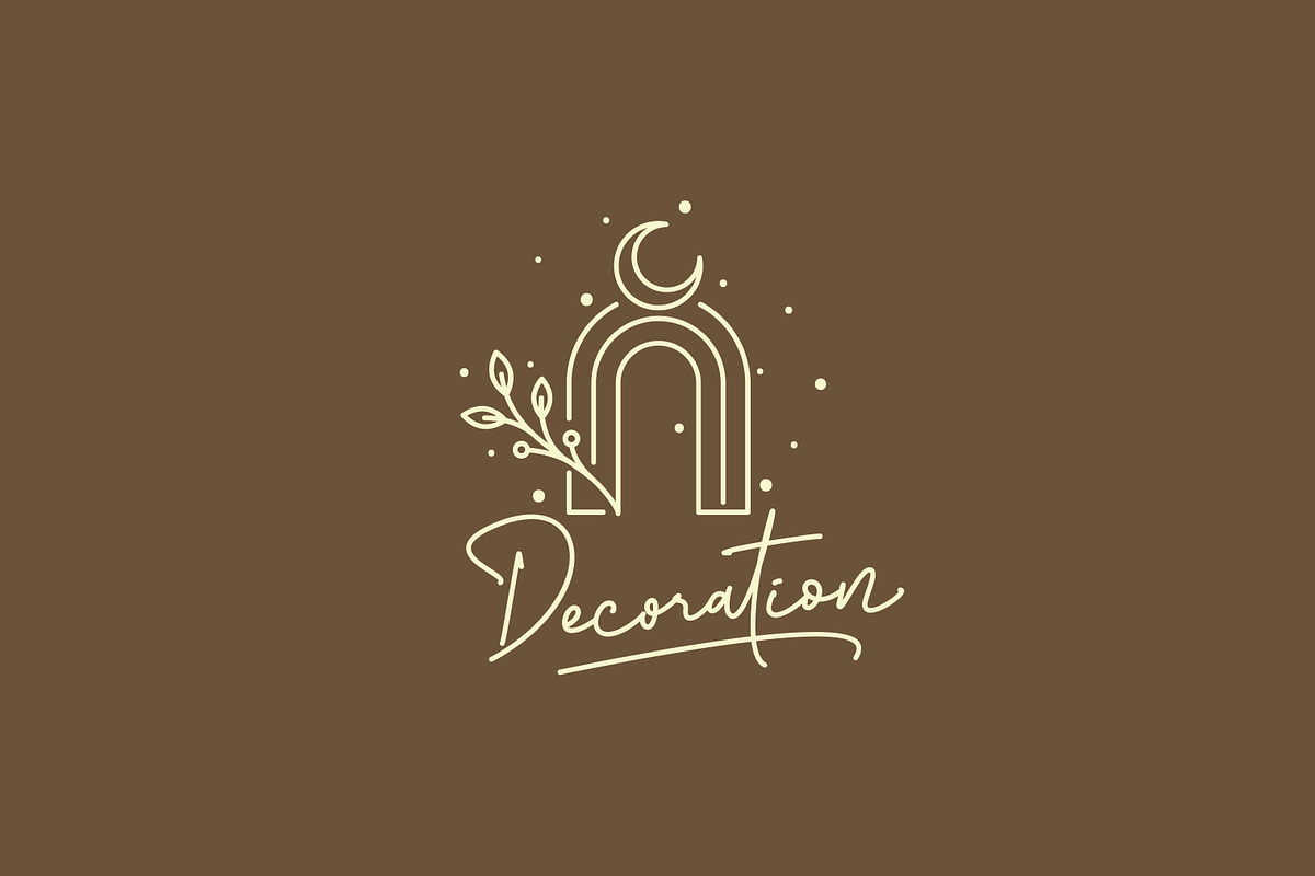 Archway Leaf Crescent Moon Logo preview 3