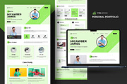 Personal Portfolio Website Layout, a Landing Page Template by Spark_Creative (Thumbnail 1 of 5)