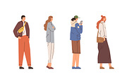 People standing and waiting set, a Person Illustration by Good Studio (Thumbnail 3 of 3)