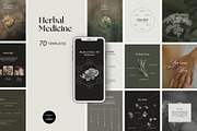 Herbal Medicine Instagram Templates, a Social Media Template by Terraa Studio Design (Thumbnail 1 of 10)
