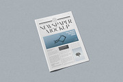 Tabloid Size Newspaper Mockup, a Product Mockup by PixelVoyager (Thumbnail 7 of 7)