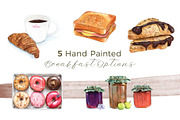 Cozy Breakfast Options | 5 Cliparts, a Food Illustration by Miriam Figueras (Thumbnail 1 of 3)