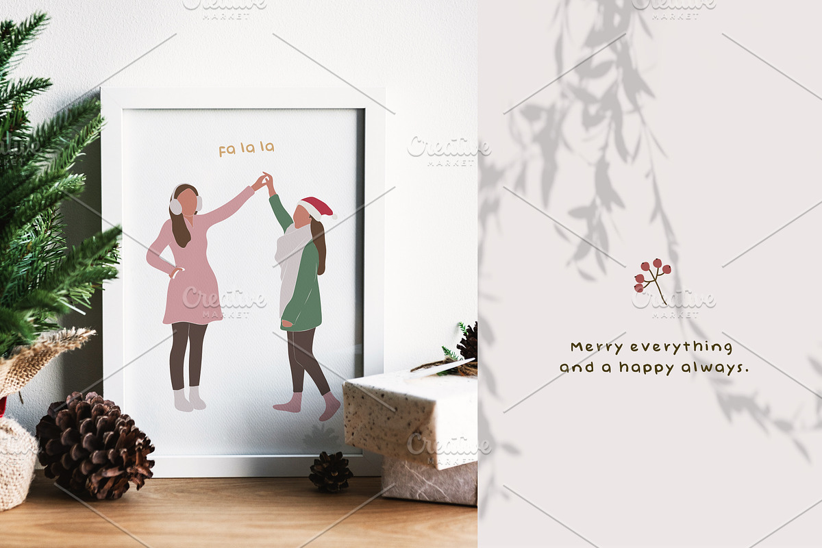 Christmas Winter Family, a Decorative Illustration by Hanazumi (Photo 10 of 12)