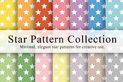 14 Star Pattern Collection, a Pattern Graphic by NOMO DESIGN (Thumbnail 1 of 15)